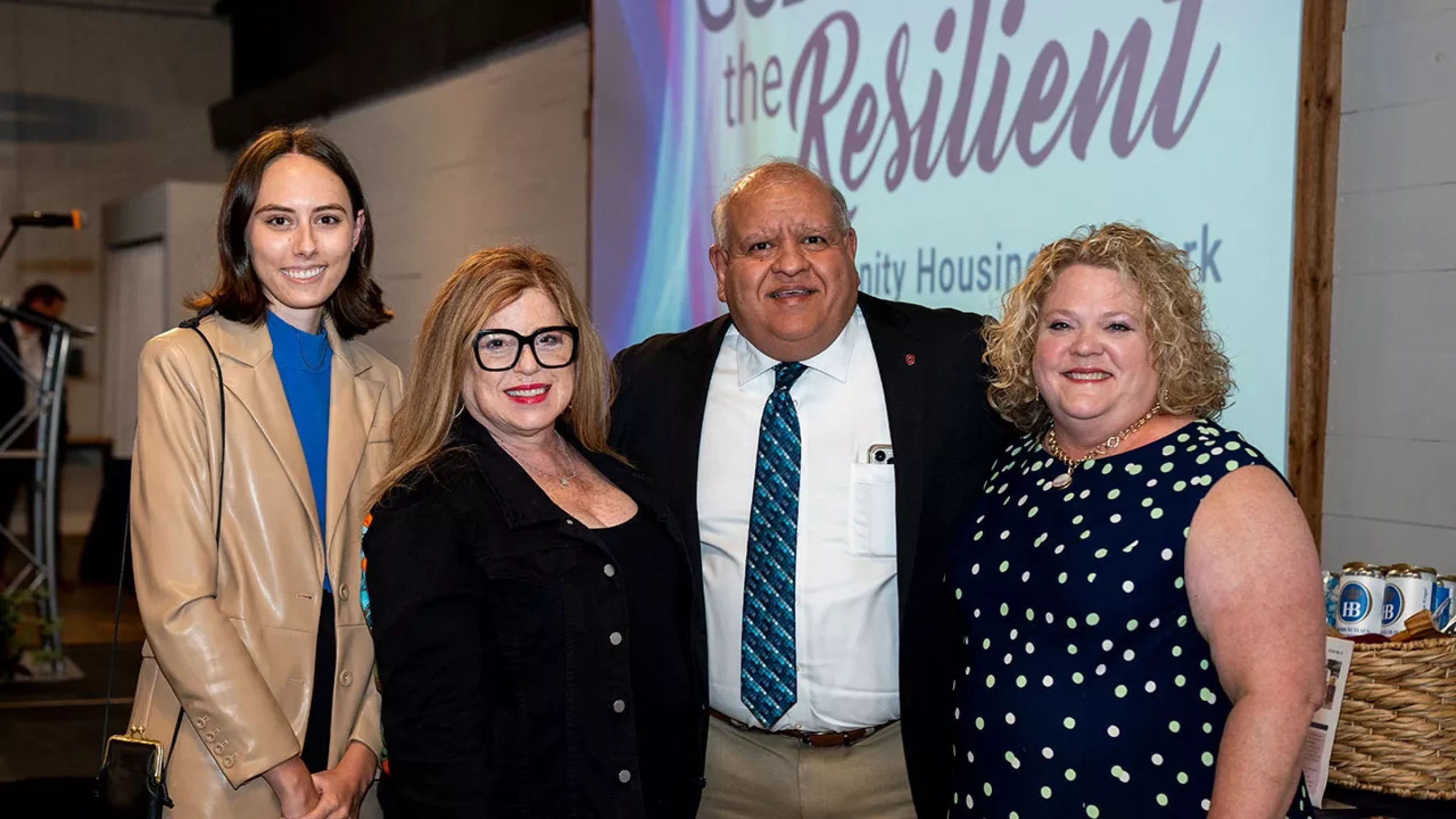 Arlene Reitter with group of people