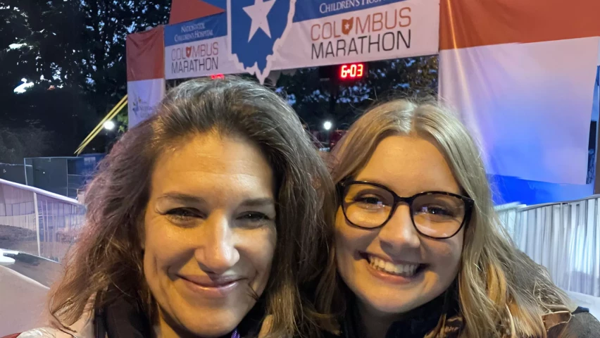 Sarah Irvin with Stephanie Steel